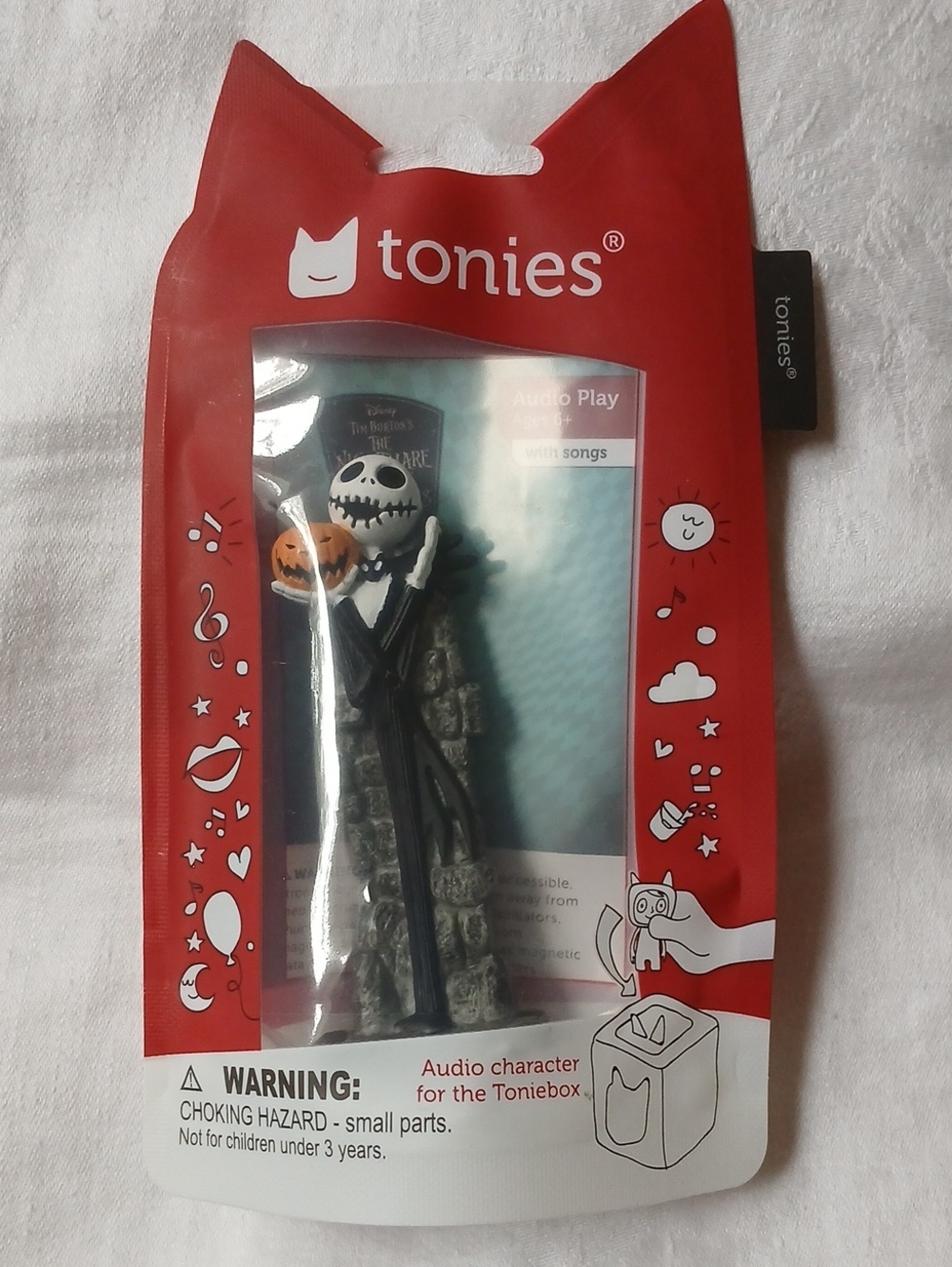 Tonies Jack Skellington Audio Character Black/White Halloween